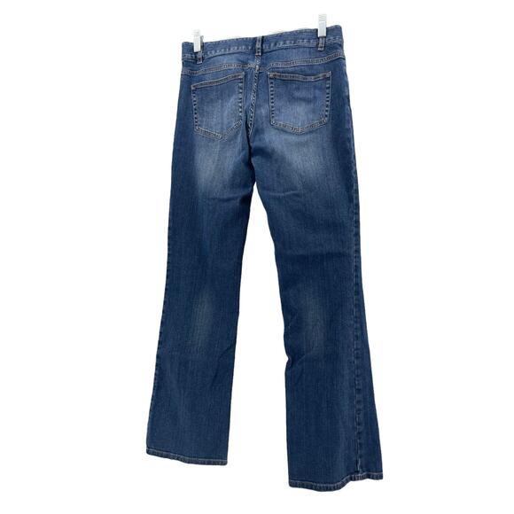 J.Jill Dark Wash Blue Stretch Denim Authentic Fit Boot Cut Jeans Women's Size 4 - Picture 7 of 9
